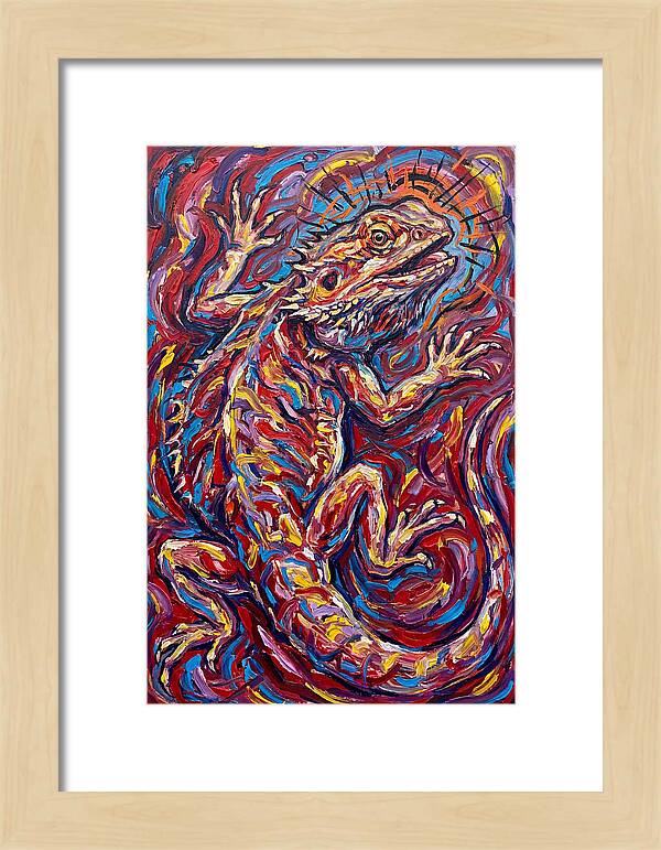 Bearded Dragon In Vibrant Colors