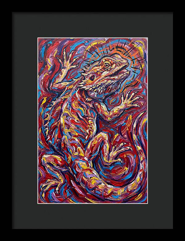 Bearded Dragon In Vibrant Colors