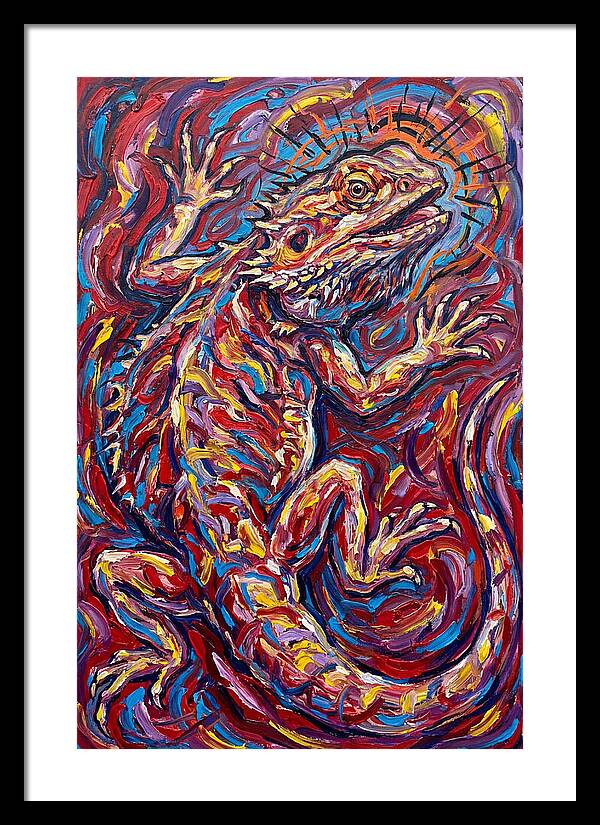 Bearded Dragon In Vibrant Colors