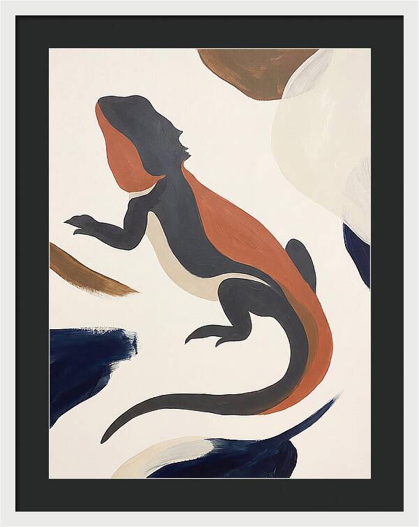 Bearded Dragon Silhouette