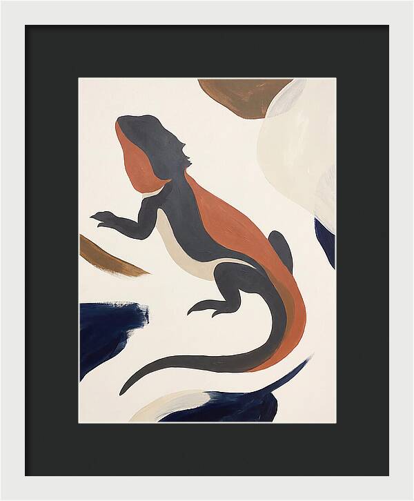 Bearded Dragon Silhouette