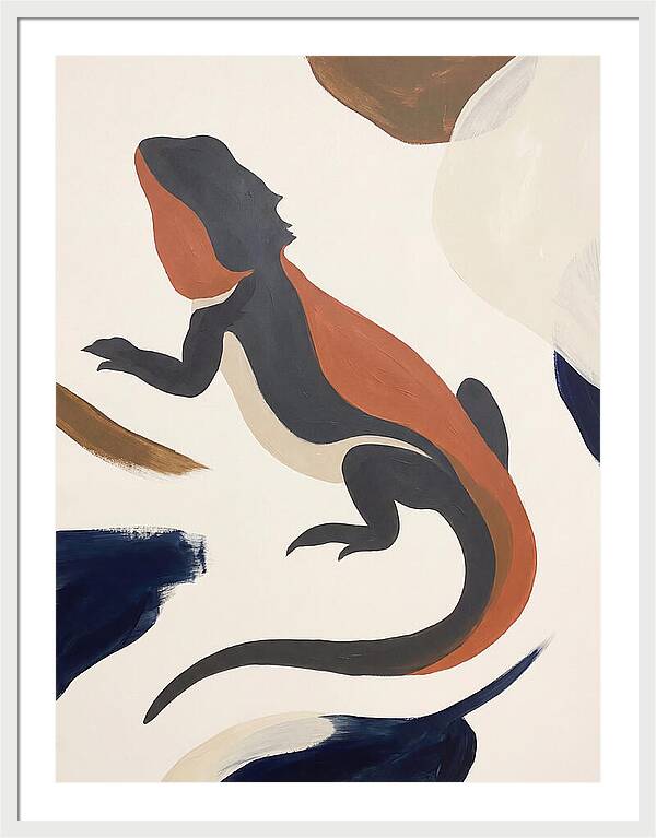 Bearded Dragon Silhouette