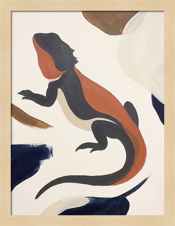 Bearded Dragon Silhouette