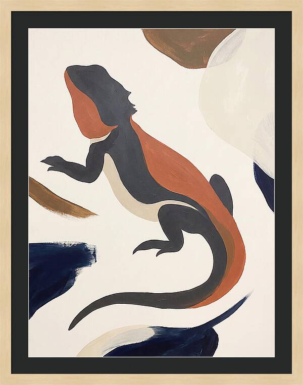 Bearded Dragon Silhouette