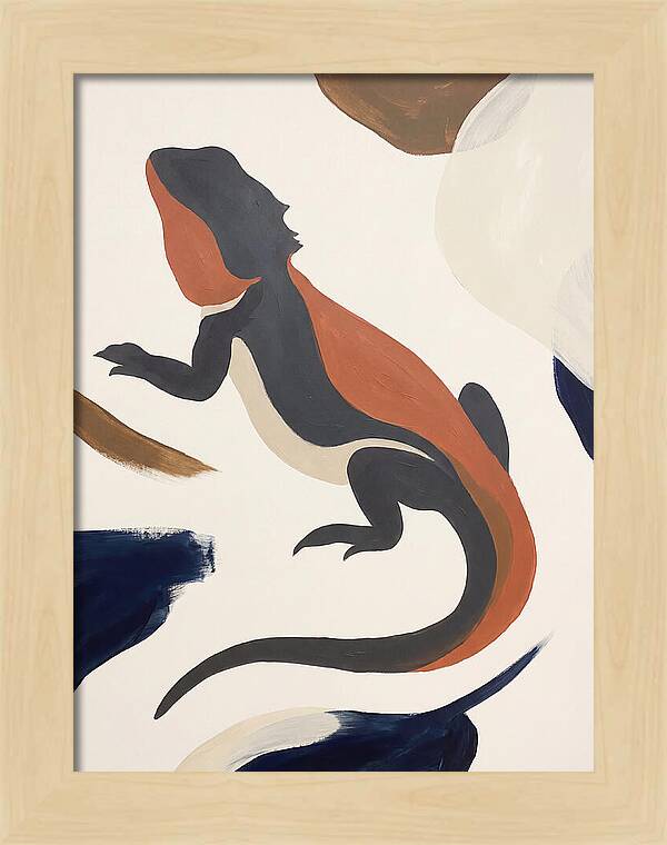 Bearded Dragon Silhouette