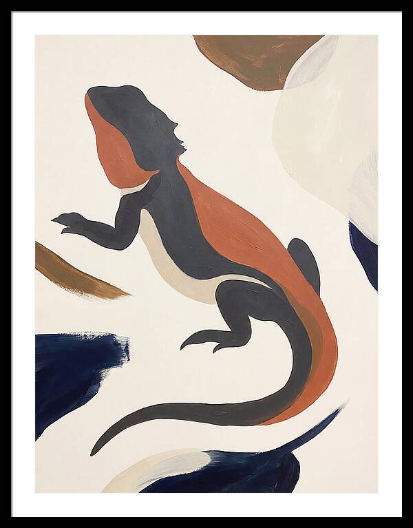 Bearded Dragon Silhouette