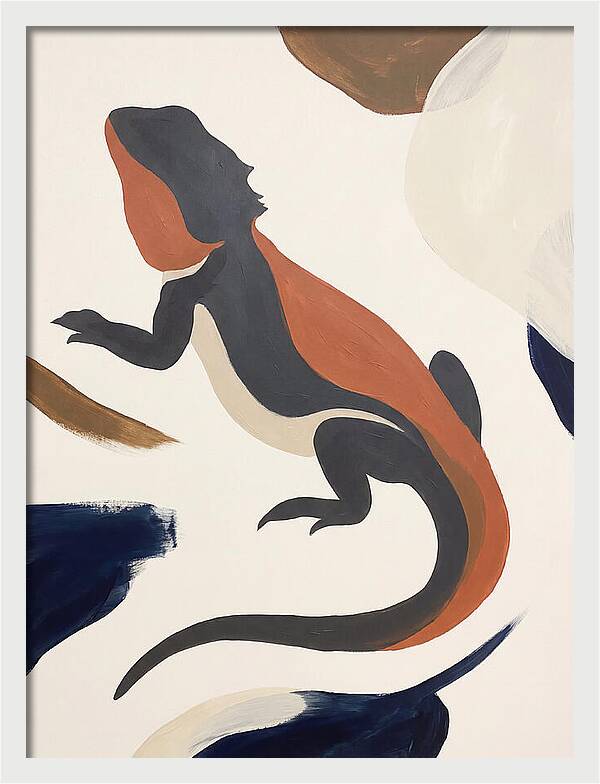 Bearded Dragon Silhouette