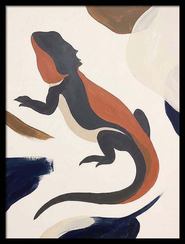 Bearded Dragon Silhouette