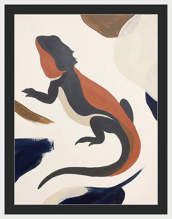 Bearded Dragon Silhouette