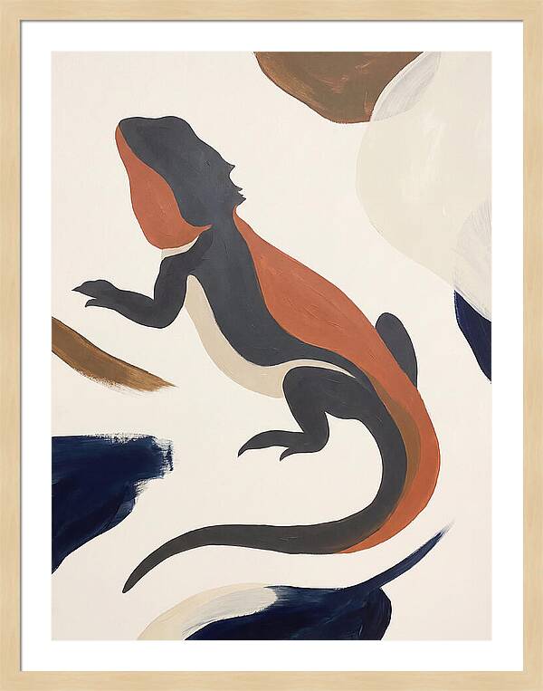 Bearded Dragon Silhouette