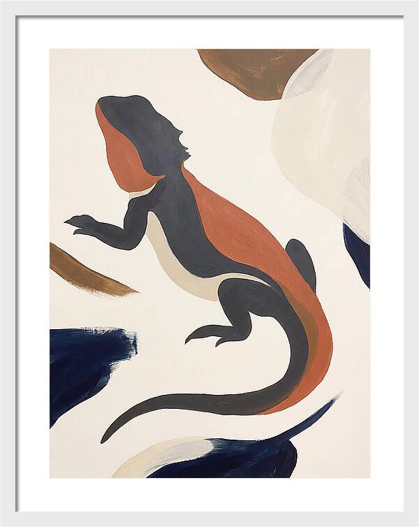 Bearded Dragon Silhouette