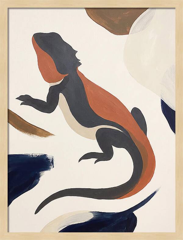 Bearded Dragon Silhouette