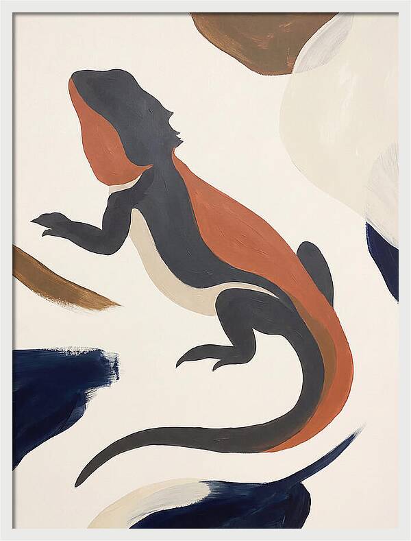 Bearded Dragon Silhouette
