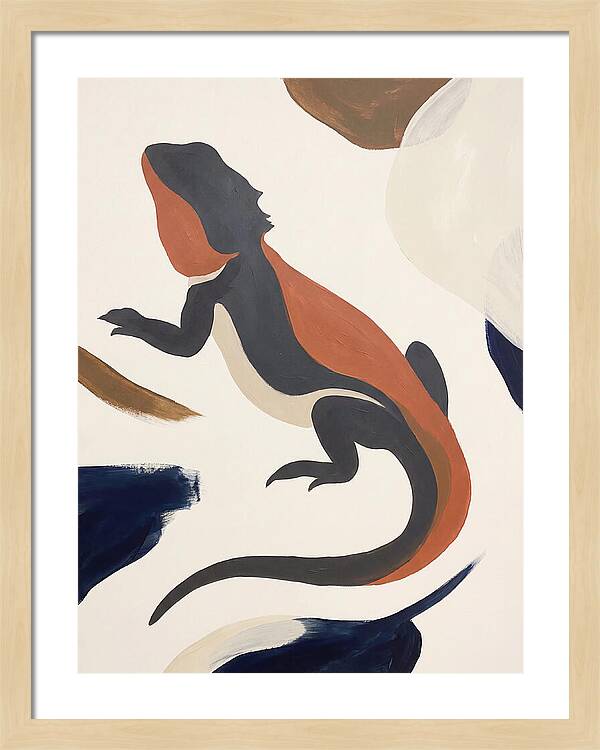 Bearded Dragon Silhouette