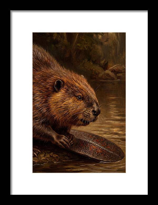 Beaver At The Stream