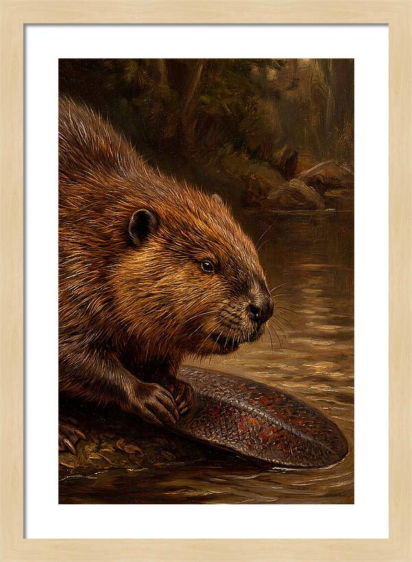Beaver At The Stream