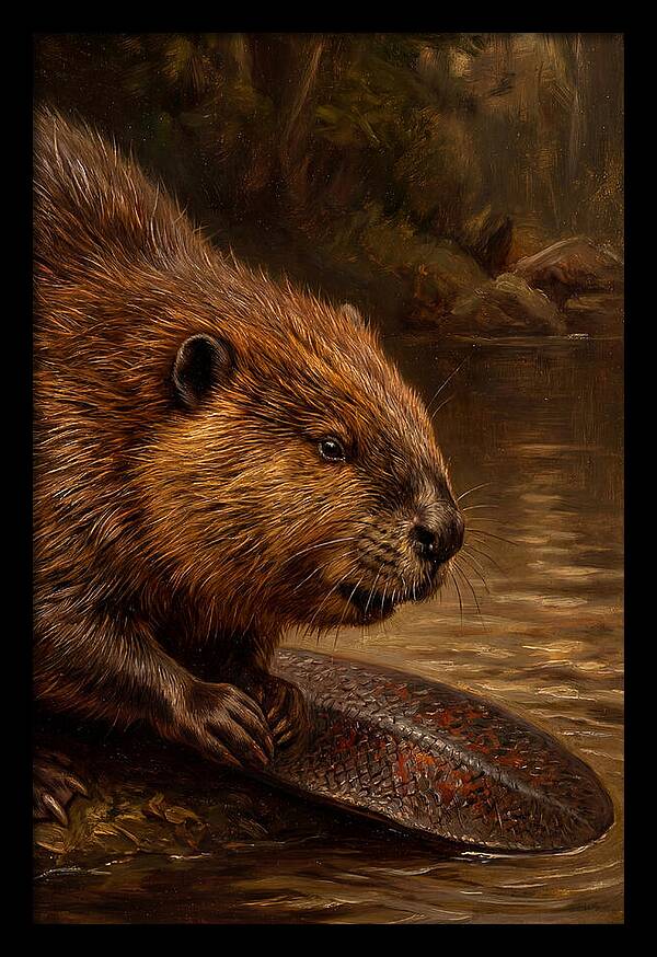 Beaver At The Stream