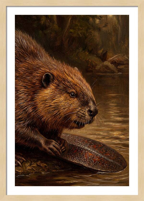 Beaver At The Stream