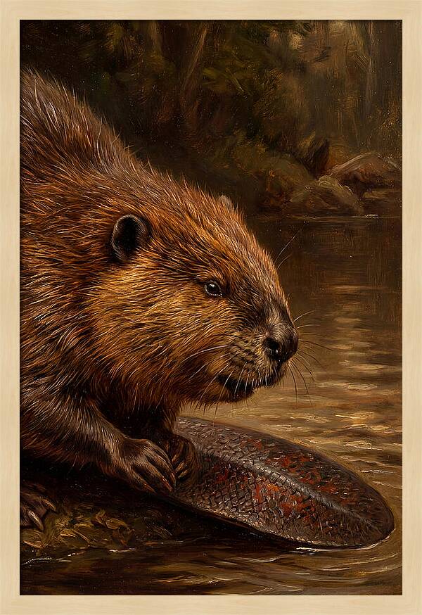 Beaver At The Stream