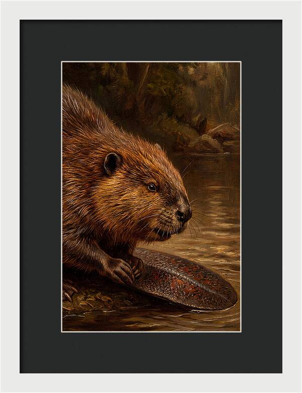 Beaver At The Stream