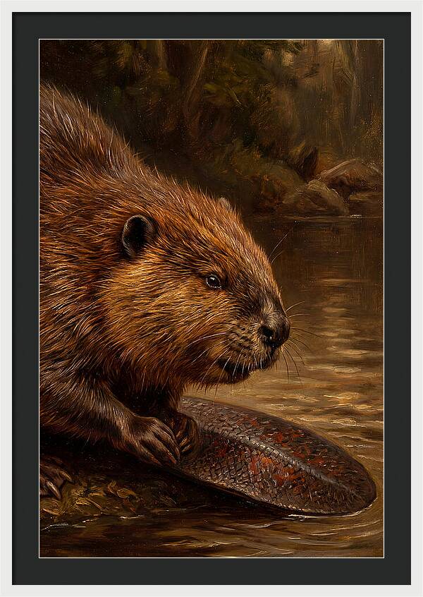 Beaver At The Stream