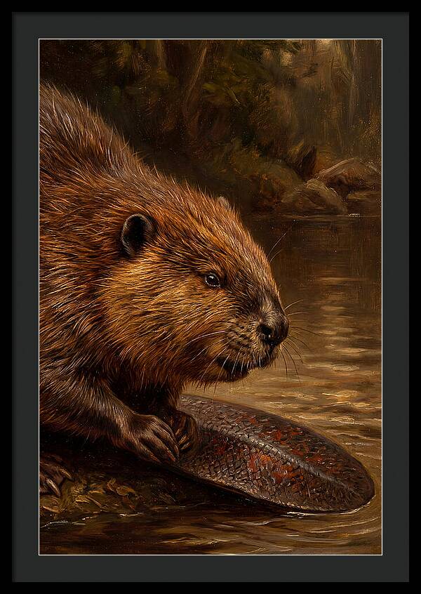 Beaver At The Stream