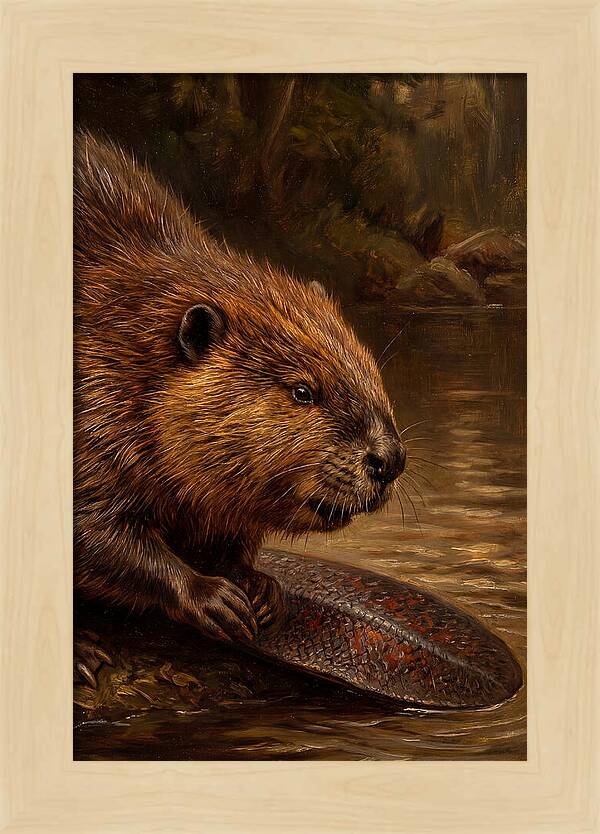 Beaver At The Stream