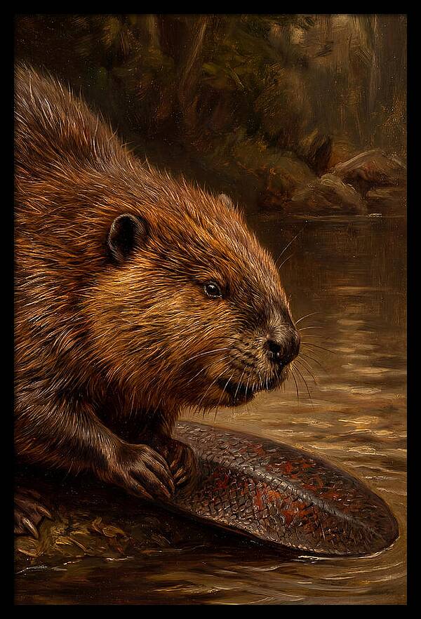 Beaver At The Stream
