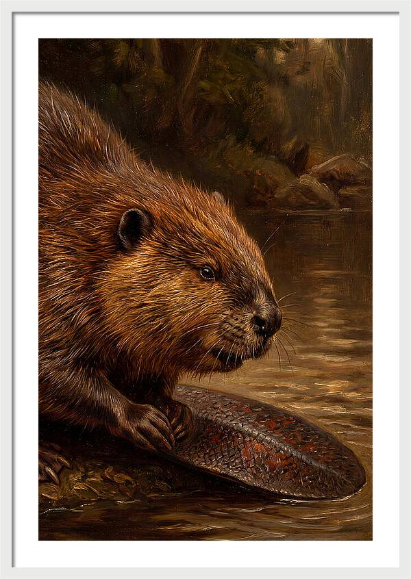 Beaver At The Stream
