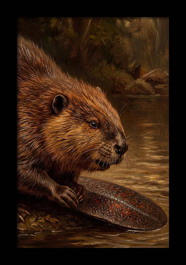 Beaver At The Stream