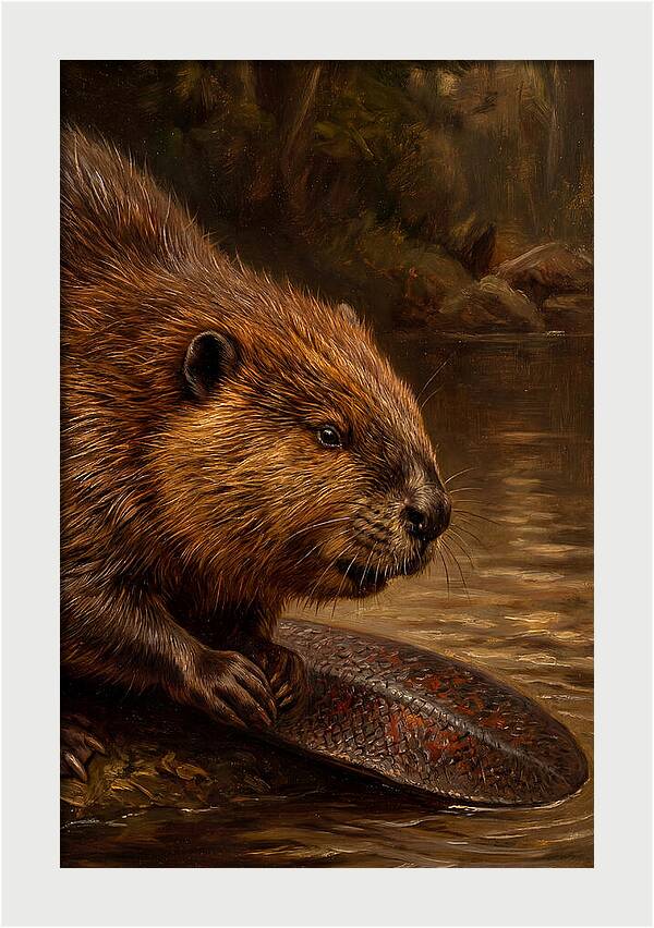 Beaver At The Stream