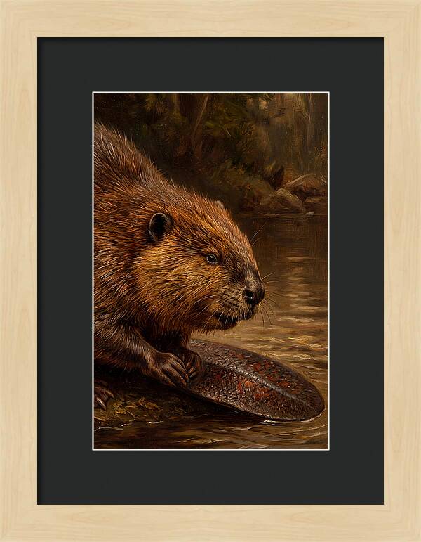 Beaver At The Stream