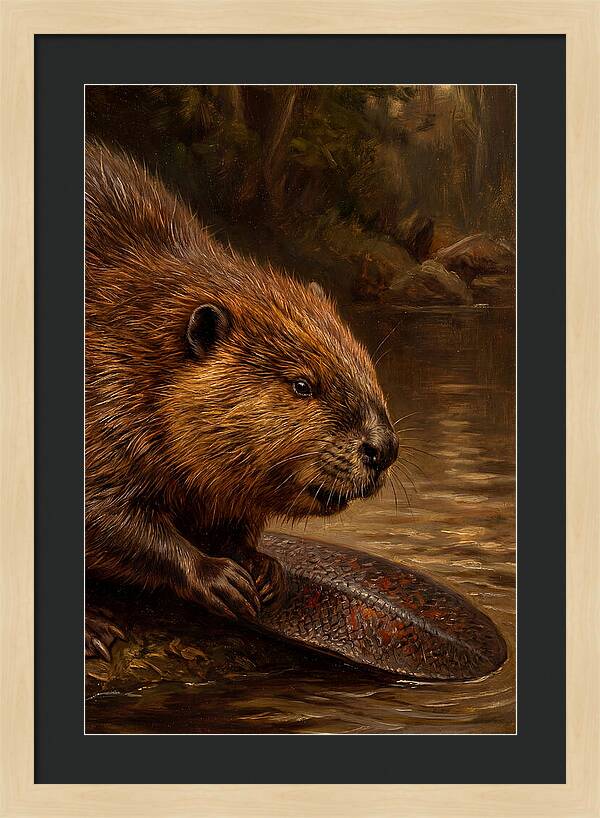 Beaver At The Stream