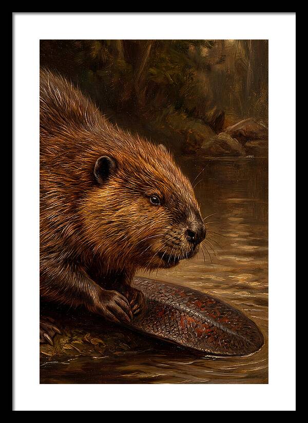 Beaver At The Stream