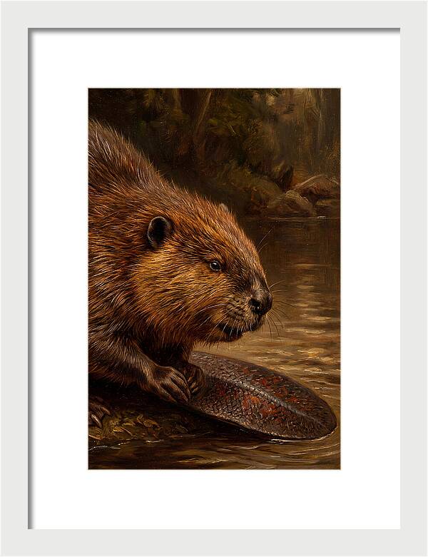 Beaver At The Stream