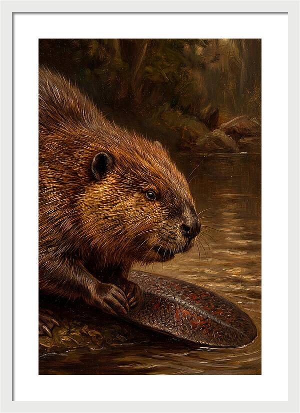 Beaver At The Stream