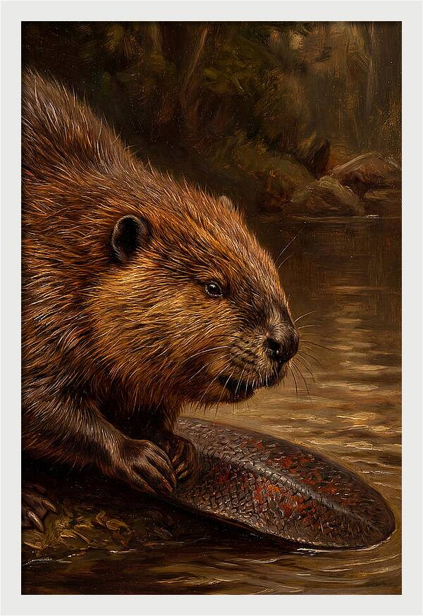 Beaver At The Stream