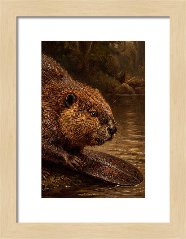 Beaver At The Stream
