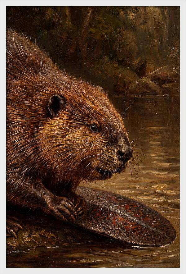 Beaver At The Stream