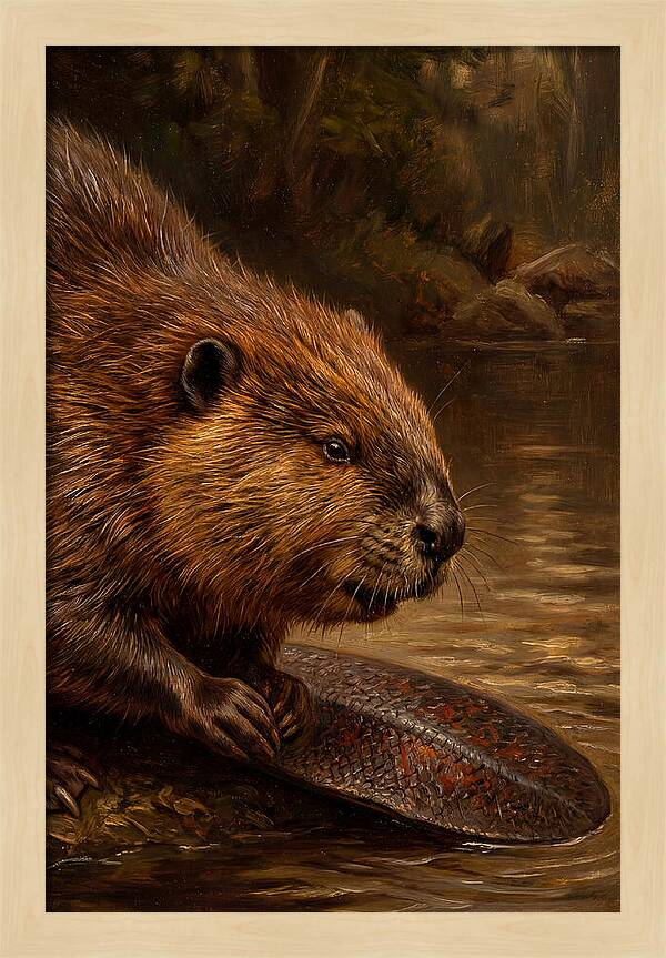 Beaver At The Stream