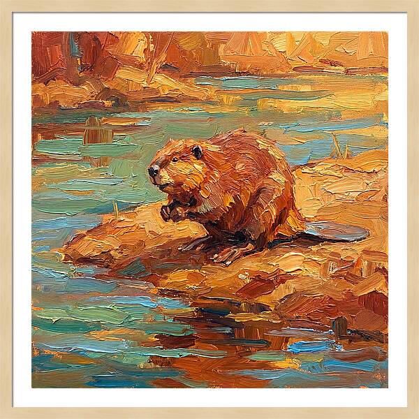 Beaver By The Water