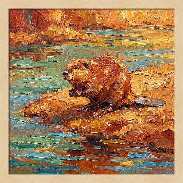 Beaver By The Water