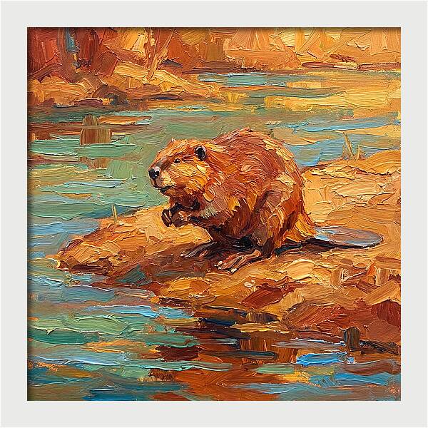 Beaver By The Water