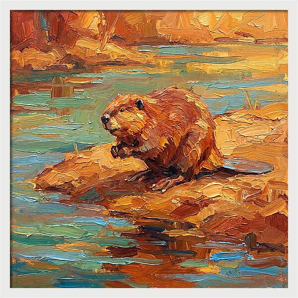 Beaver By The Water