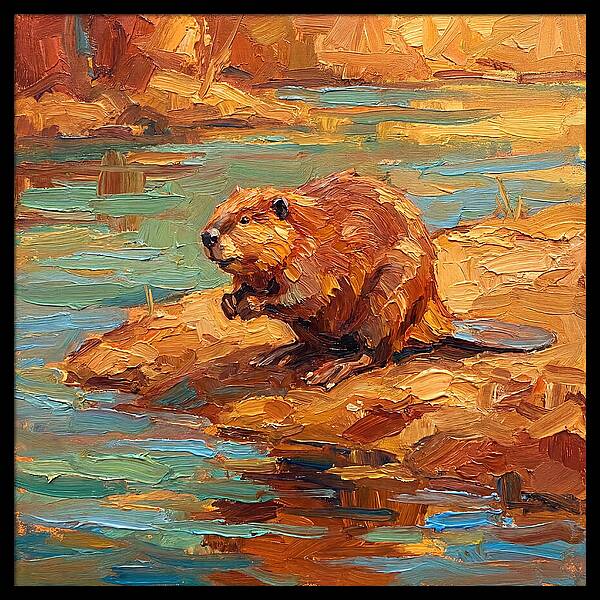 Beaver By The Water