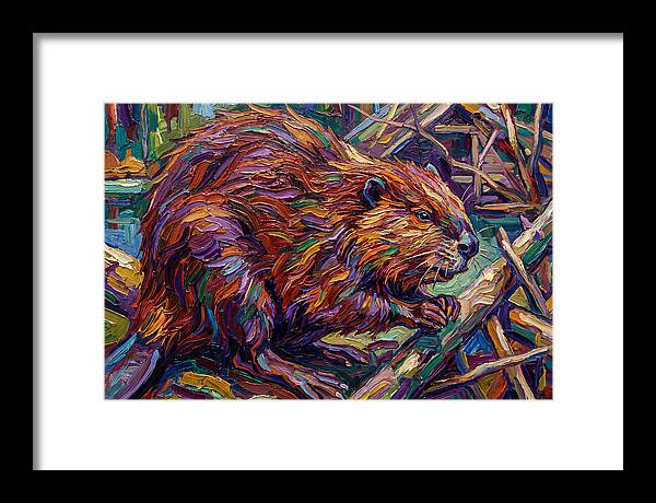 Beaver In Expressionist Style