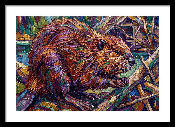 Beaver In Expressionist Style