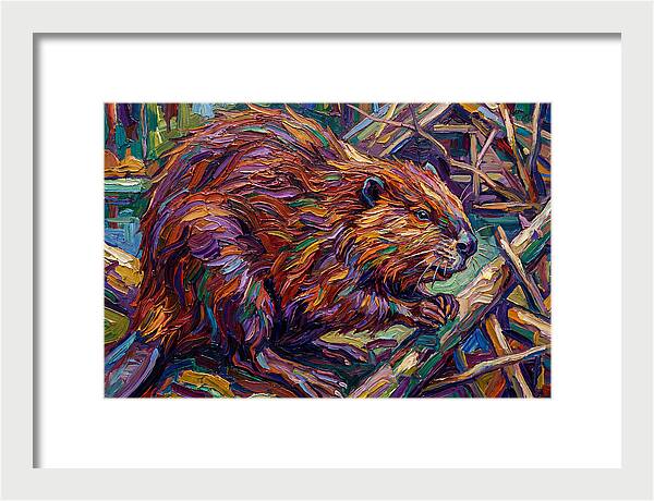 Beaver In Expressionist Style