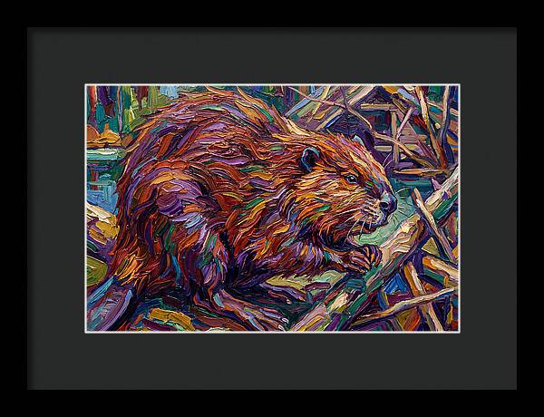 Beaver In Expressionist Style