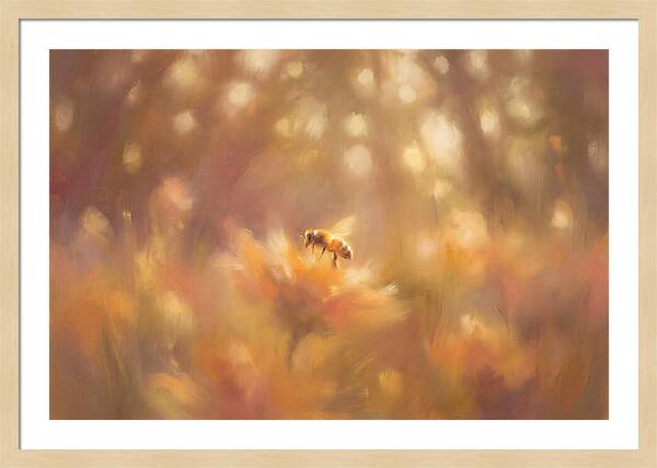 Bee Among Blossoms